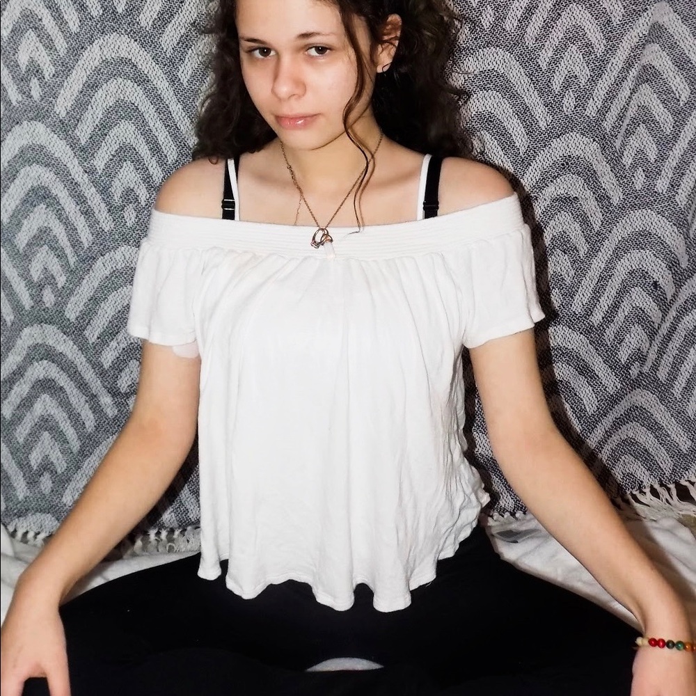 White off shoulder blouse